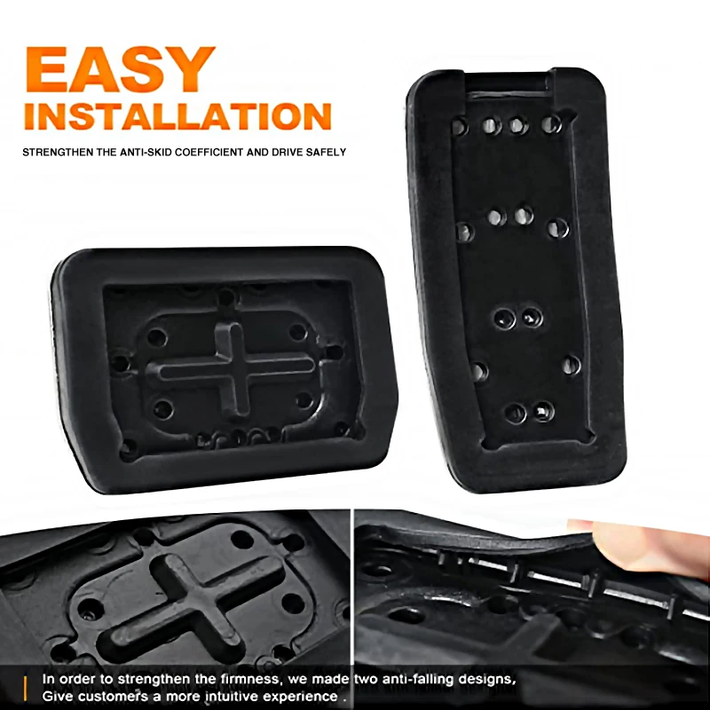 سيارة الفرامل الراحة القدم الدواسات غطاء لشركة هيونداي فيرنا سولاريس 2017 2018 2019 2020 2021 2022 الفولاذ المقاوم للصدأ عدم الانزلاق دواسة في MT