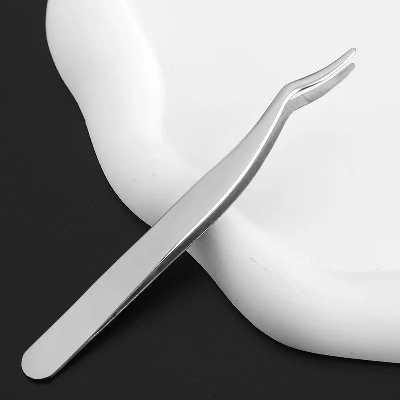 Ayuda para pestañas postizas, rizador de pestañas, herramientas de belleza, pinzas para pestañas postizas de acero inoxidable, pinzas para pestañas, herramientas de maquillaje