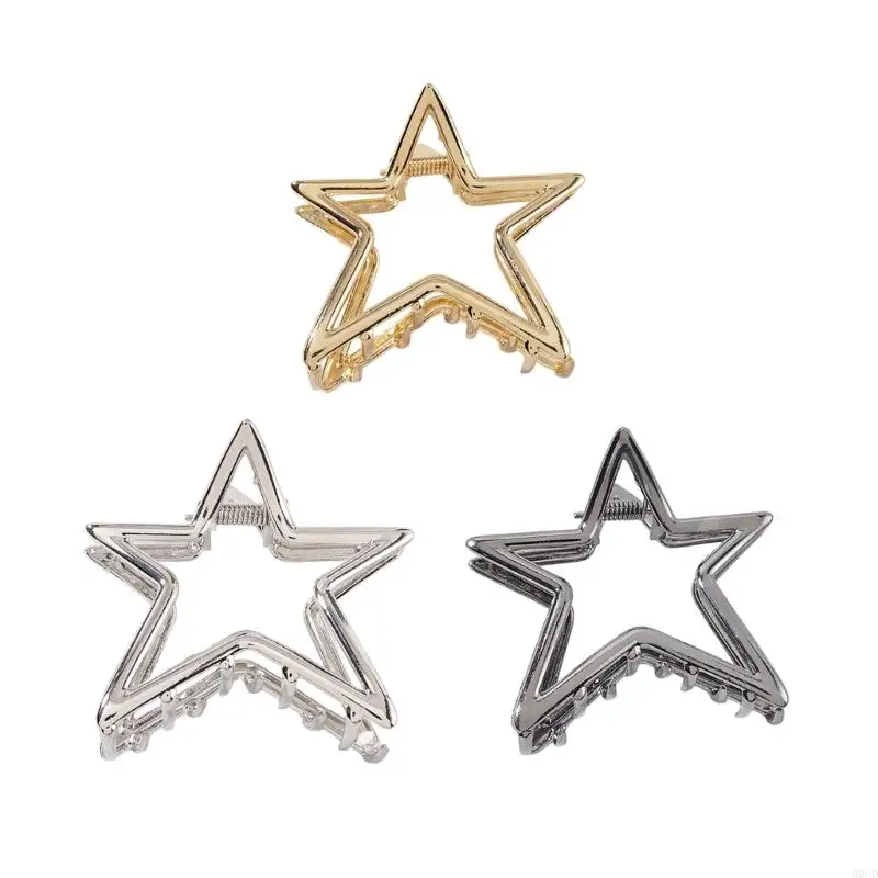 

M6CD Stylish Hair Clip Claw Fashion Hair Accessory Trendy Star Headwear Easy to Use for Adding Charm to Any Outfit