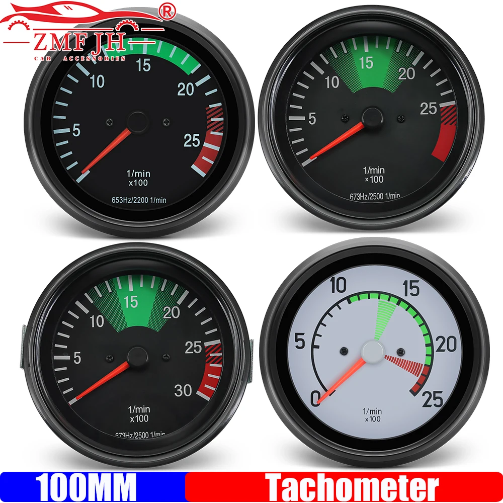 100MM Tachometer 0-2500,0-3000 RPM Heavy Truck Gauge for Mercedes Truck Auto Instrument Cluster 0025426916 0015424016 24V