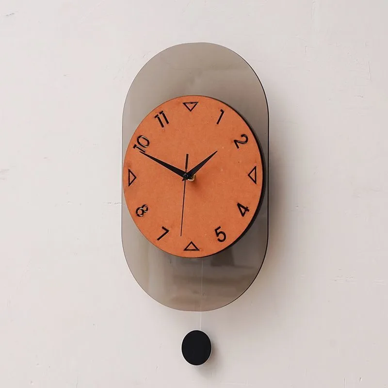 Modern Wall Clock Pendulum Wall Watch Nordic Interior Luxury Aesthetic Clocks Minimalist Elegant Silent Living Room Watches