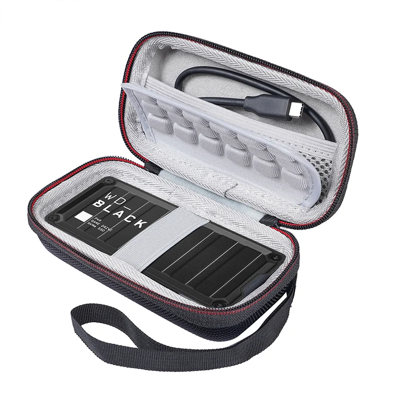 ZOPRORE หัว EVA กระเป๋าเดินทางกระเป๋าซิปกระเป๋าสําหรับ WD_BLACK 1TB P40 เกมแบบพกพาภายนอก Solid State Drive