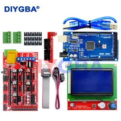 Mega 2560 R3 Mega2560 REV3 +RAMPS 1.4 Controller +RAMPS1.4 LCD 12864 LCD for 3D Printer kit