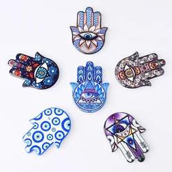 1pc Creative Ceramic Hand Refrigerator Magnetic Stickers Hamsa Refrigerator Magnets Angel Eye Magnetic Fridge Magnets for gift