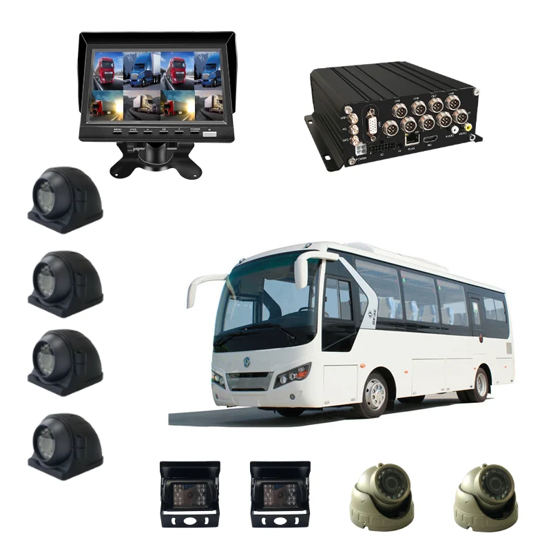 Szsuntex ST9808 8CH AHD 1080P H.265/H.264 Motion Sensor GPS RS232 485 Network Bus Vehicle 2TB HDD-MDVR Two-Way Audio Human
