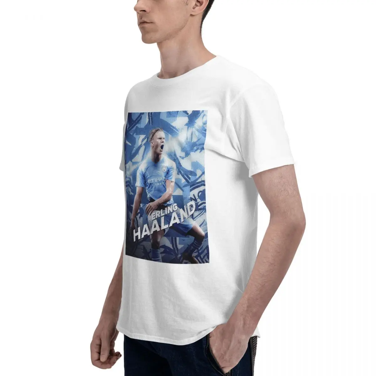Norway U.K. Erlings And Brauts And Haalands And Hﾥlands Soccer Football Team 19 Movement Top tee Travel Novelty Top quality image 5