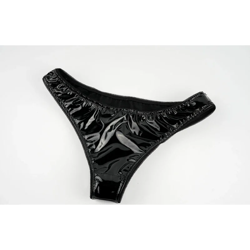 Anime Cyberpunk GAMEOVER Print Pu charol camiseta sin mangas y pantalones cortos traje Cosplay disfraz Sexy ropa interior camisón Roleplay Lencería