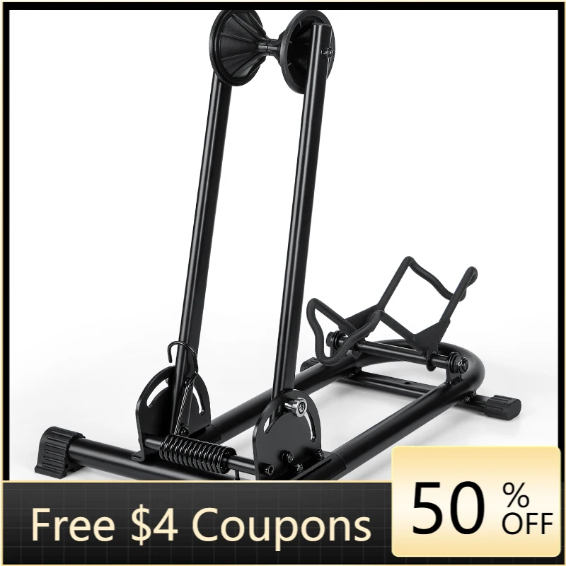 

STLF Indoor Bike Stand MTB Rack Portable Vertical Parking Bike Storage Cycling Rack Holder Foldable Bike Stand