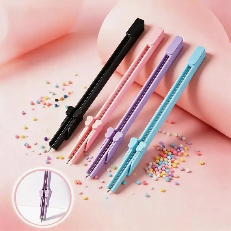 Storable Bead Pen 1Pcs Jam-Free Press-Type Handheld Multipurpose Tool for DIY Beading Craft Home School Supplies