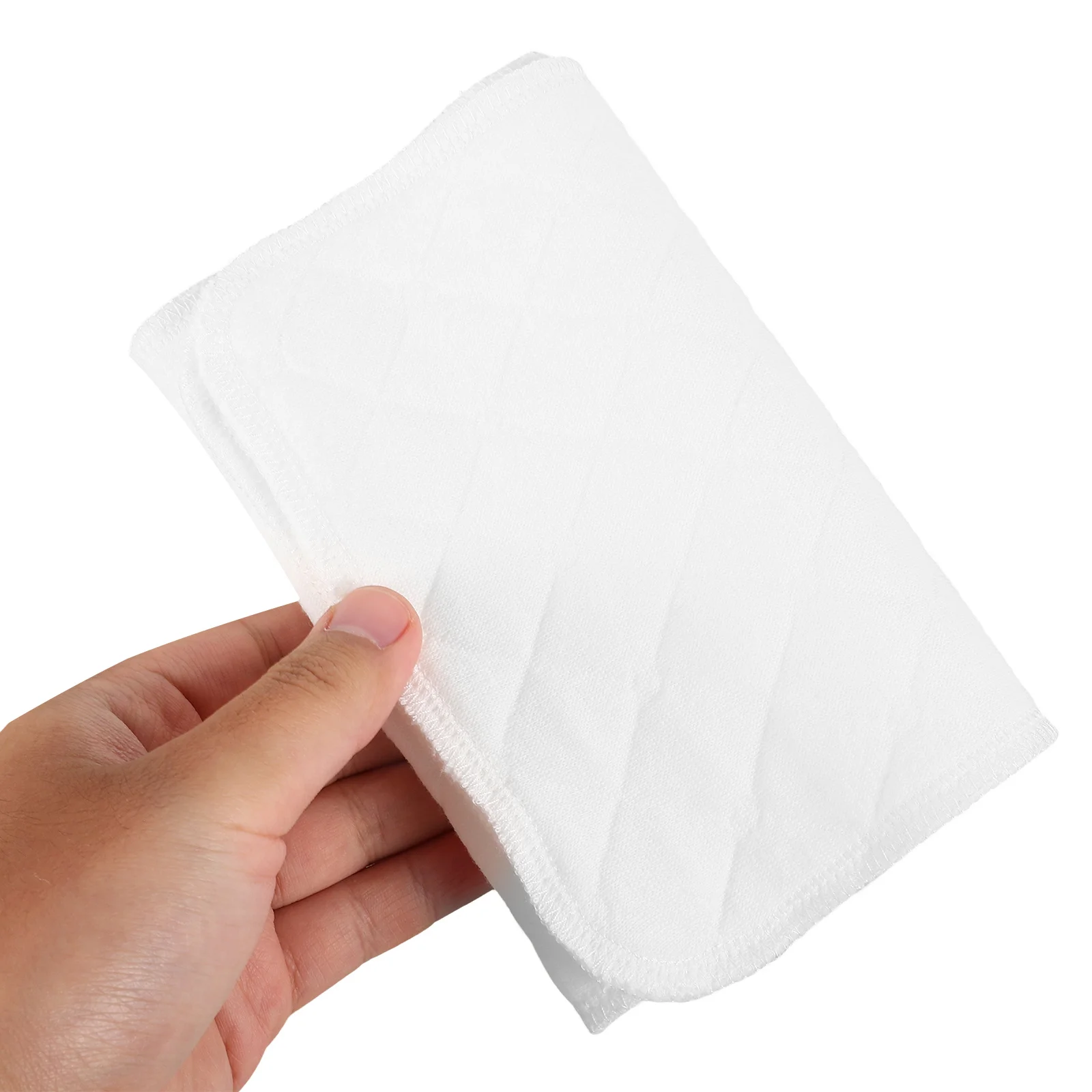 5 قطعة 3 طبقة القطن الأبيض حفاضات الطفل حفاضات قابلة لإعادة الاستخدام الوليد حفاضات القماش الناعم للأطفال حديثي الولادة ملابس التجشؤ الطفل #6