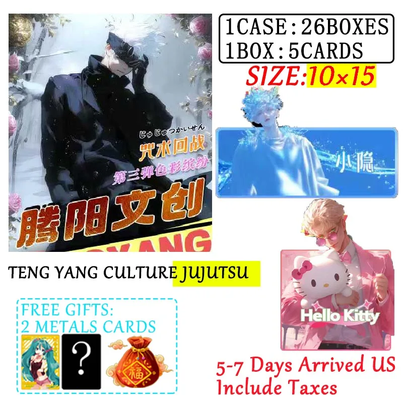

2025 Wholesales Jujutsu Kaisen Teng Yang Culture Collection Cards Booster Male God Abs Nude Breast Card Trade