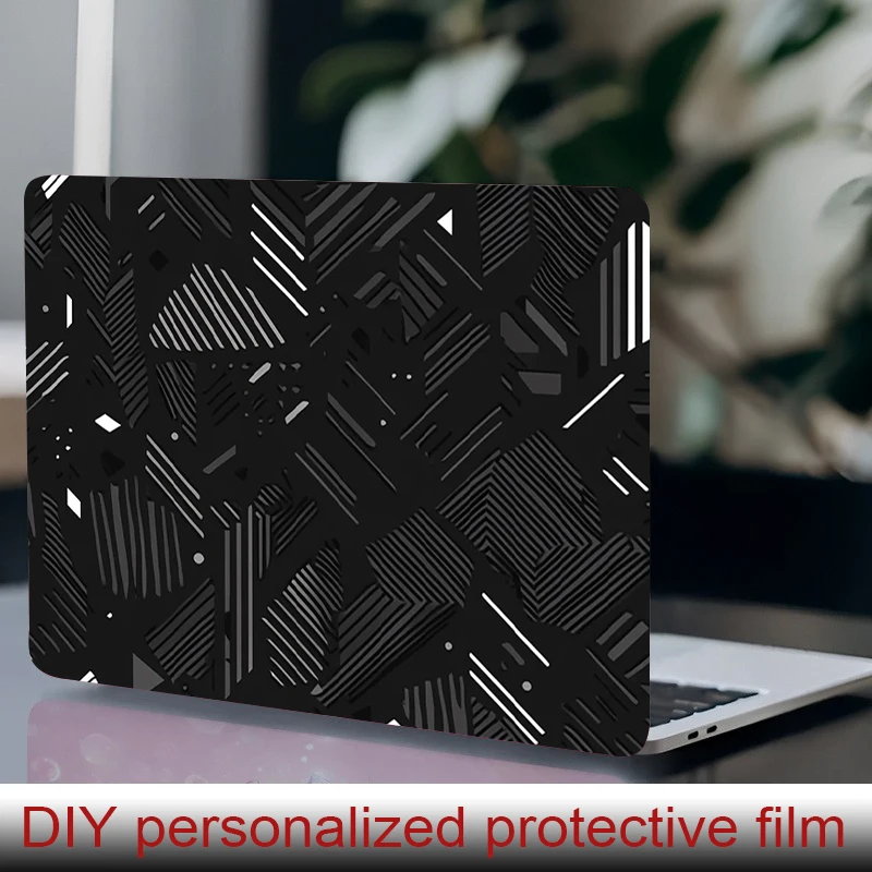 

2 laptop stickers Wavy Curves Protective film, DIY scratch resistant sticker