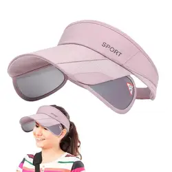 Sombrero con visera para mujer, sombrilla de ciclismo para deportes al aire libre, gorra con visera lateral retráctil para niñas y mujeres