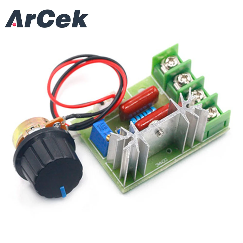 AC 50V-220V 2000W SCR Voltage Regulators Dimmer,Motor Speed Controller Governor Thermostat,Electronic Adjust Stabilizer Module