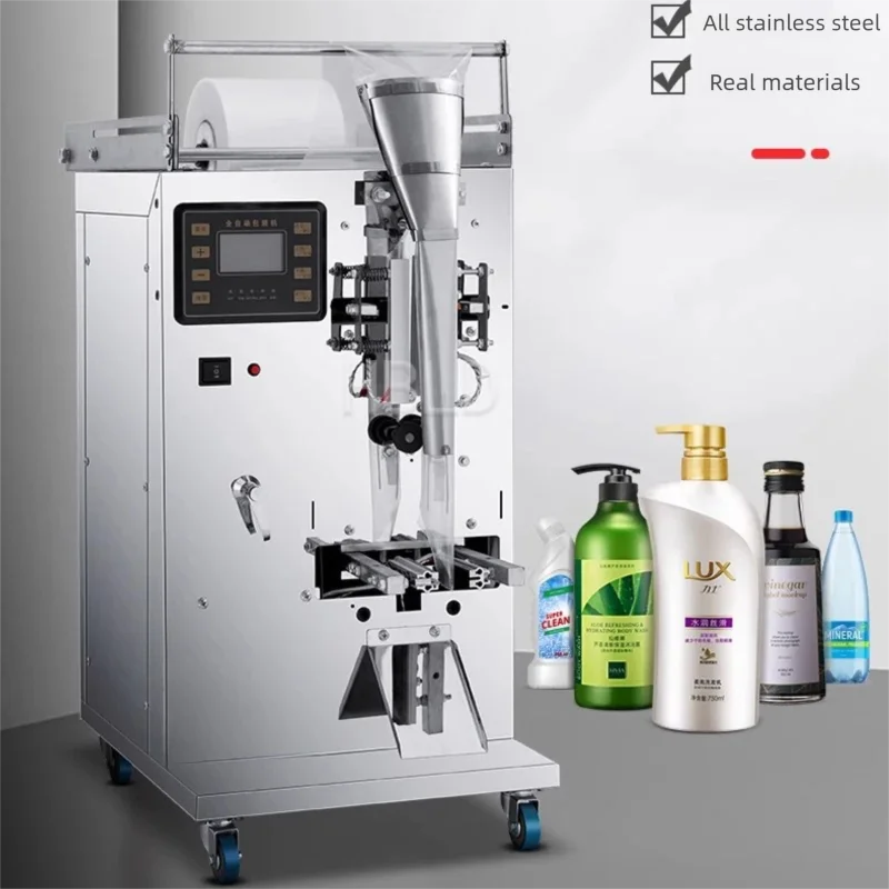 

Fully Automatic Vertical Liquid Sealing Machine for Sauce Packaging | Efficient Food Grade Plastic Bottle Filling Equipment