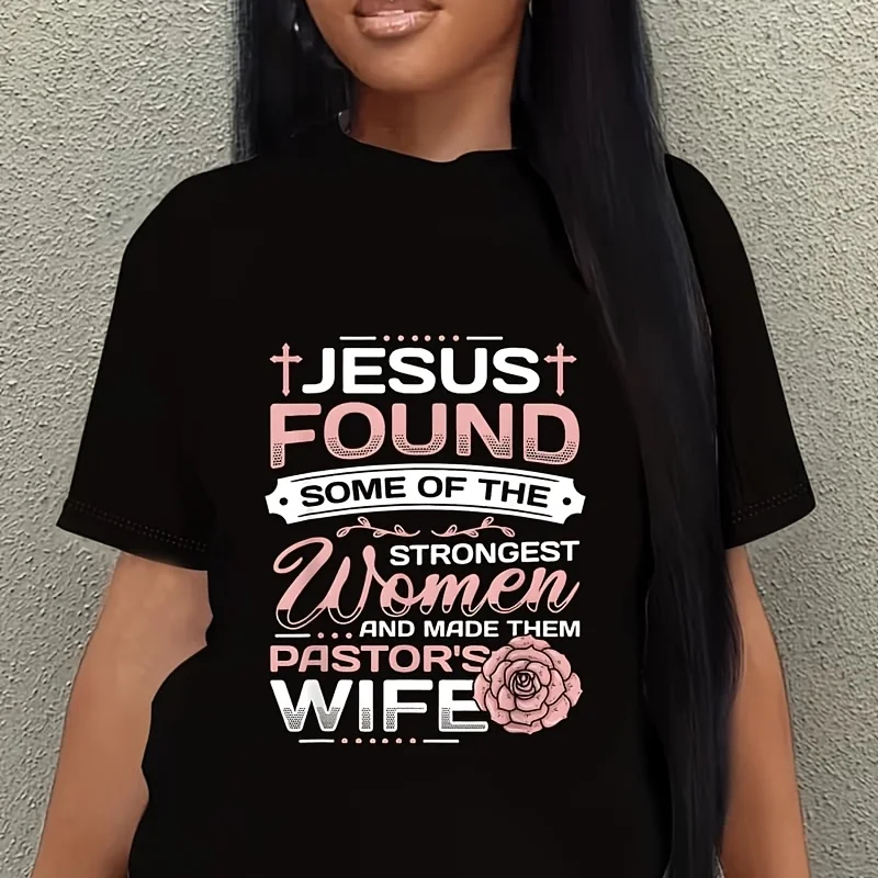 Pastor Wife Appreciation Church Christian Pastor Wife Women's Plus Size T-Shirt 100% Cotton 220g