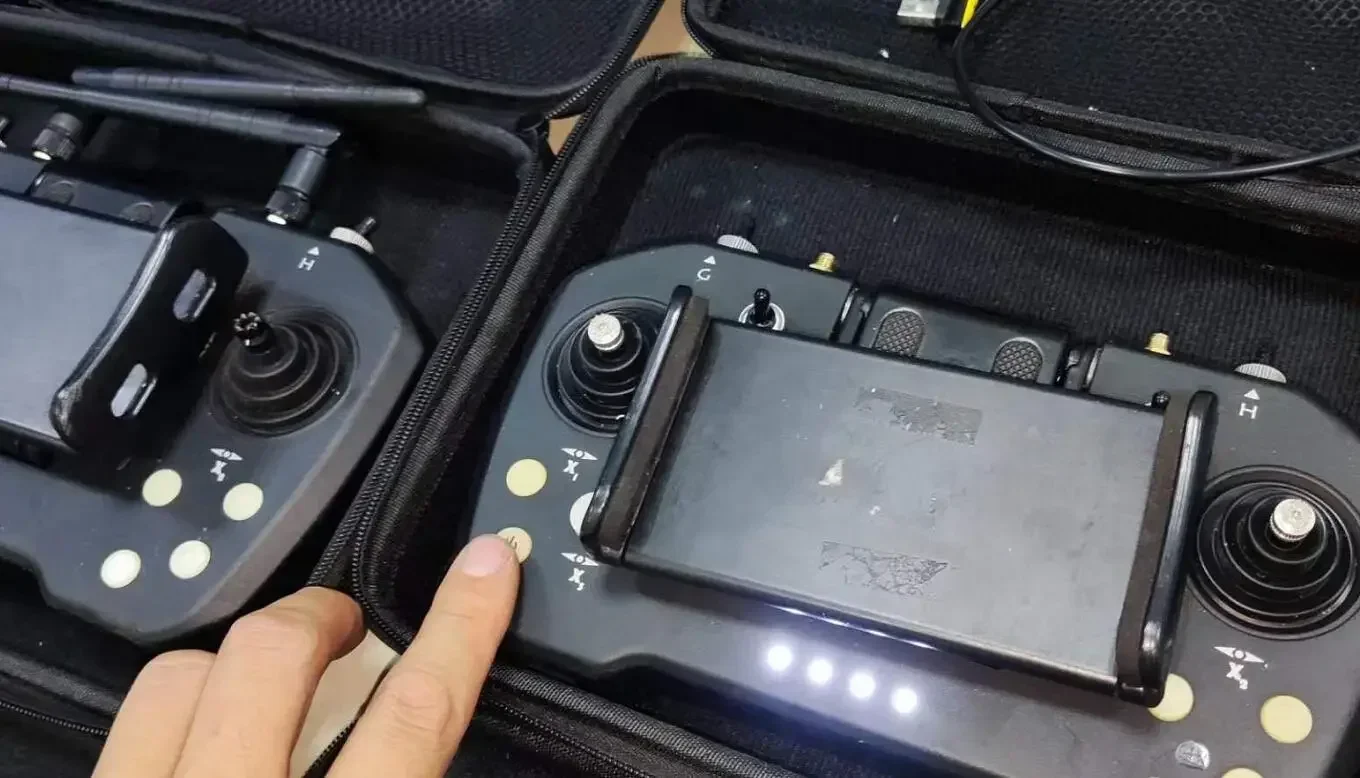 Genuino Skydroid T12 Control remoto cámara de tres cuerpos 20km transmisión de mapa digital cámara de control remoto