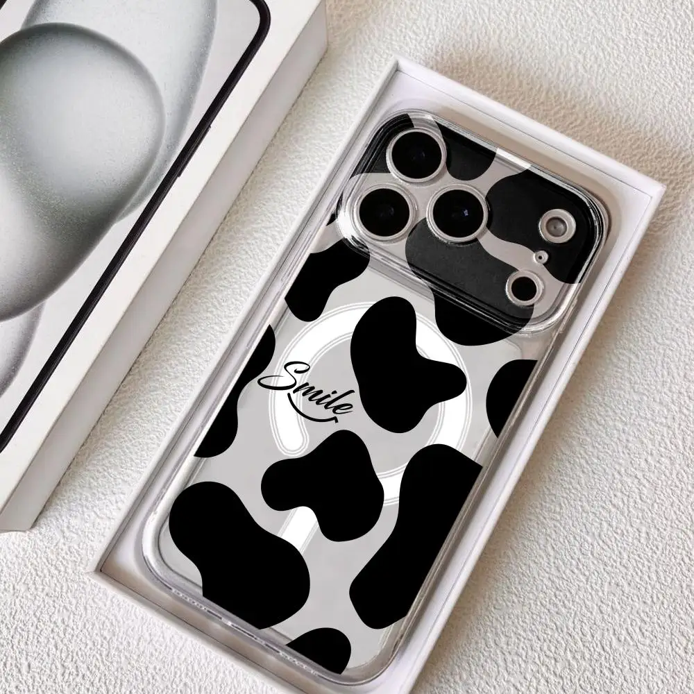 

Milk texture Phone Case for iPhone 17 16 15 14 13 12 11 Pro Max Plus Clear Magnetic Shockproof Scratch-Resistant