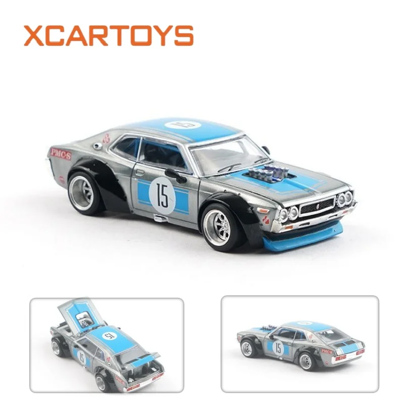 XCARTOYS 1/64 POPRACE V8 Supercar Diecast Alloy Car Model Simulation Scene Collectible Ornament Gift Mini Racing Car Display Toy