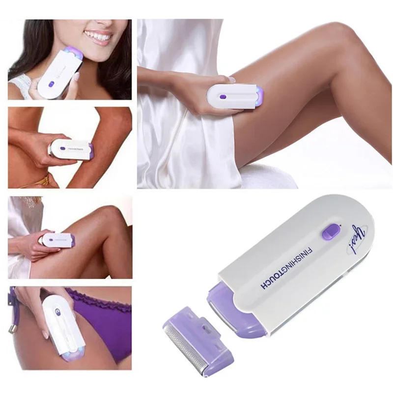 2 IN 1 depilatore Smooth Touch Removal luce indolore sensore sicuro rasoio portatile donna epilatore Laser USB ricaricabile