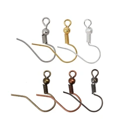 200pcs 20*17mm Gold Antique bronze Ear Hooks Earrings Clasps Findings Earring Wires For DIY Jewelry Making Supplies Wholesale
