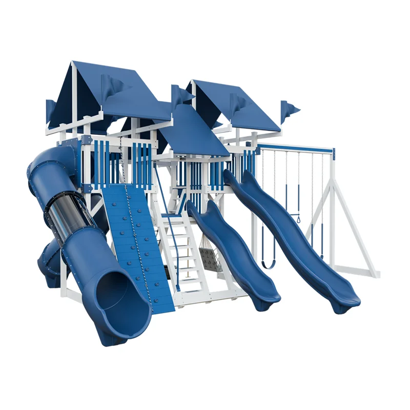 EO-City Park Wooden Playground Manufacturer Wooden Playground Equipment Outdoor Garden Children Wooden Playground With Swing&