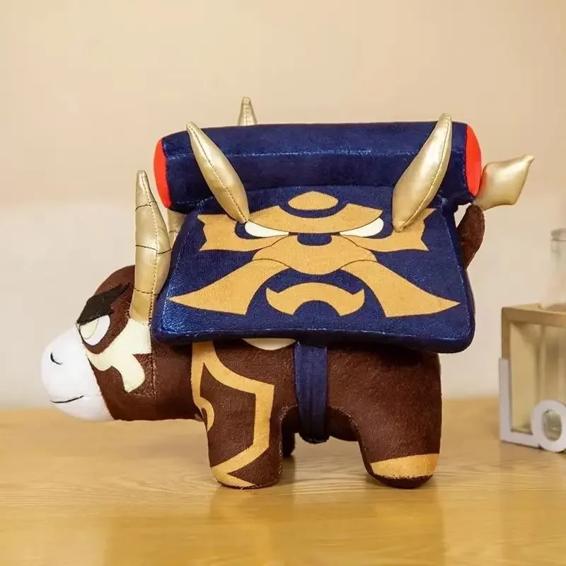 30cm genshin impacto arataki itto vaca brinquedo de pelúcia ushi touro boneca animal de pelúcia anime jogo cosplay prop colecionável presente aniversário