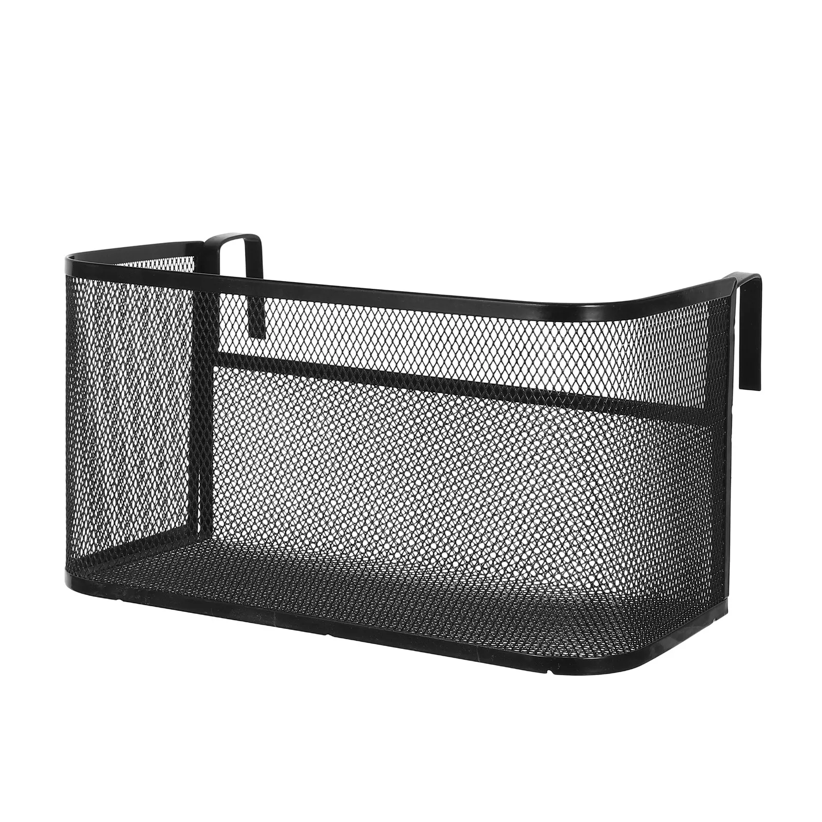 Hanging Bedside Storage Basket Metal Dorm Bed Shelf Organizer for Bunk Beds Bed Caddy Remote Phone Glasses Book Holder Wire view 6
