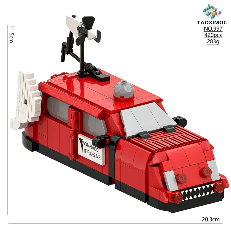 Storm Chasers Car Dominator 3 Tiv2 Car Model Toy Tiv1 BUilding Blocks Toys Tornado Escape Ruler Tornado Intercept Birthday Gift