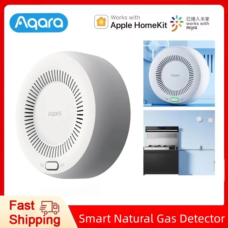 

Original Aqara Smart Natural Gas Detector Zigbee Gas Leak Alarm Intelligent Linkage Smart Home Security For Xiaomi home Homekit