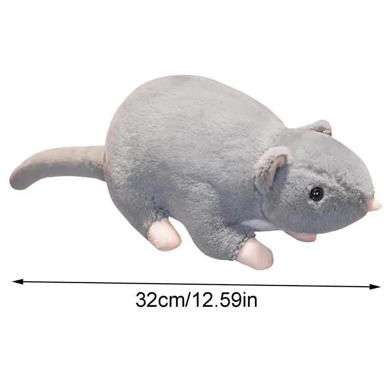 Cartoon 3D Simulated Mouse Super Soft Plush Mouse Plushy Doll Stuffed Rat Plush Animal Toy Mascot Birthday Gift Mice Doll