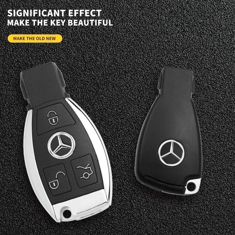 13 مللي متر سيارة مفتاح بعيد ملصق شعار مائي لمرسيدس بنز AMG W211 W212 W166 W167 W117 W247 W176 W204 W203 W205 W140 X253 W210 #4