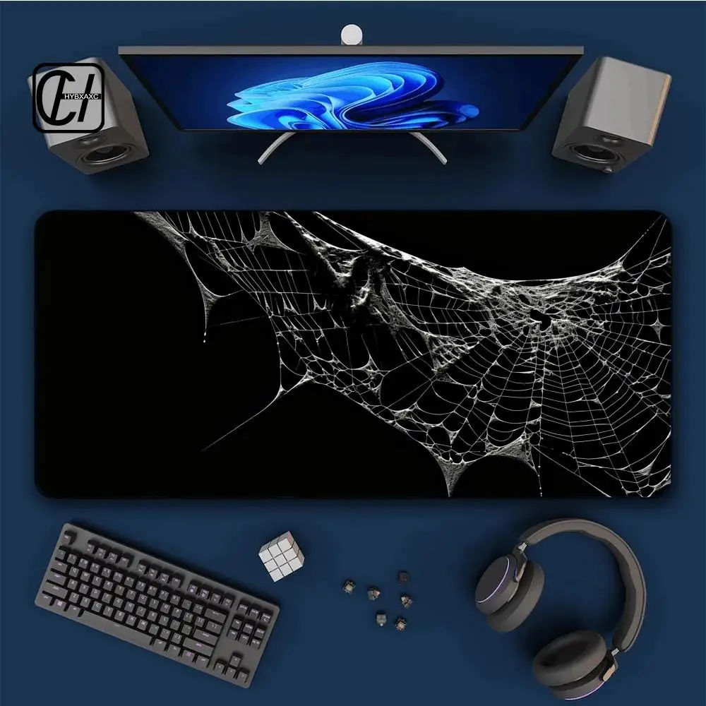 

Spider web Mouse Pad Large Computer Office Game Table Mats XXL Rubber Anti-slip Gaming Keyboard Mouse Pad Long Desk Pad HYBXXC