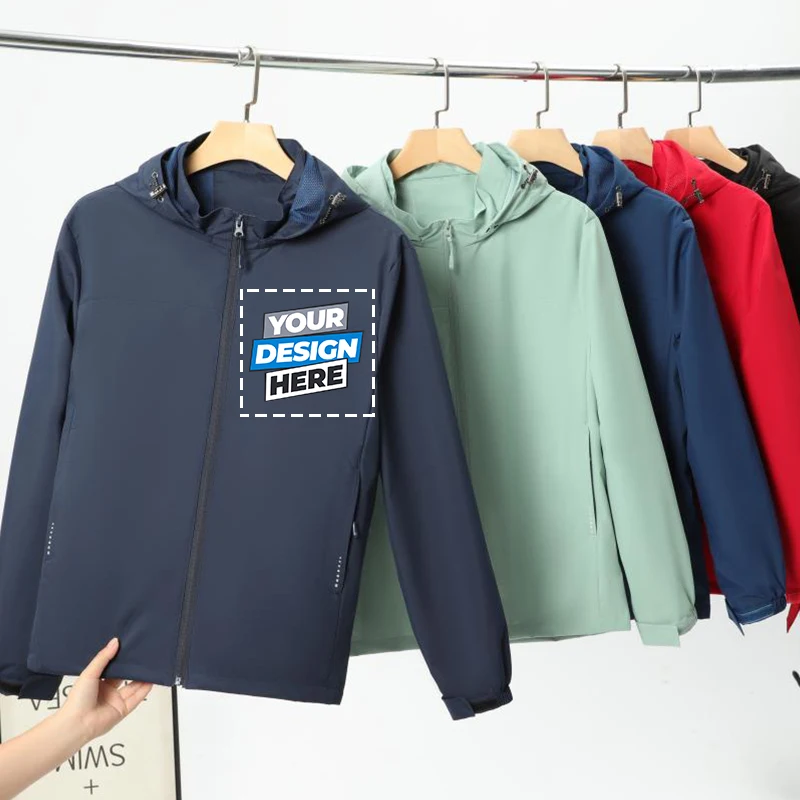 

Весенне-осенняя одежда с логотипом по индивидуальному заказу, куртка с капюшоном и длинными рукавами для молодых мужчин, женский топ для пар LS-558