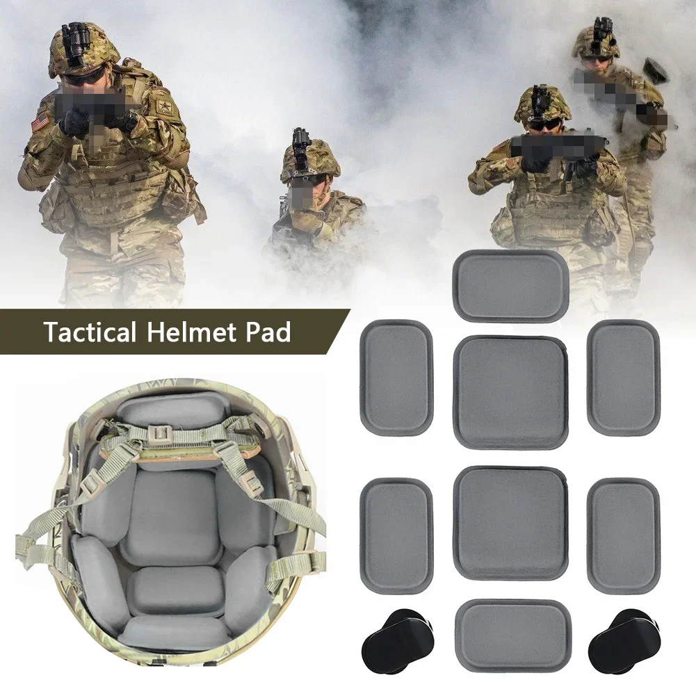 8Pcs/Set Tactical Helmet FMA Protective Pad CP Helmet Soft Cushion Pad Replacement Suspension Pads Airsoft Hunting Accessories