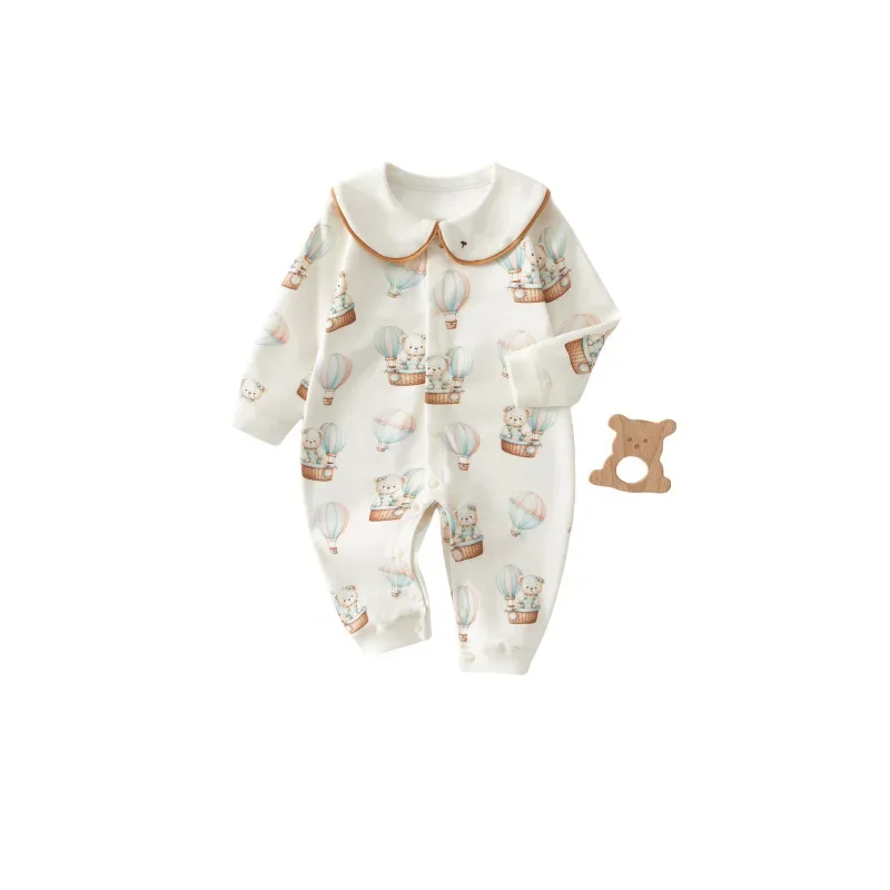 الخريف ملابس الطفل بذلة 100 ملابس قطنية الوليد الطفل 7A مضاد للجراثيم رومبير الملابس بذلة ارتداءها و قطعة واحدة