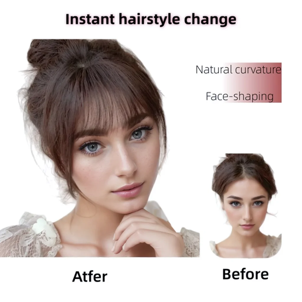 3D-Pony aus Echthaar mit vollständiger Abdeckung, Clips in Haarteilen für Frauen, dünner werdendes Haar, Fransenverlängerungen für den täglichen Gebrauch