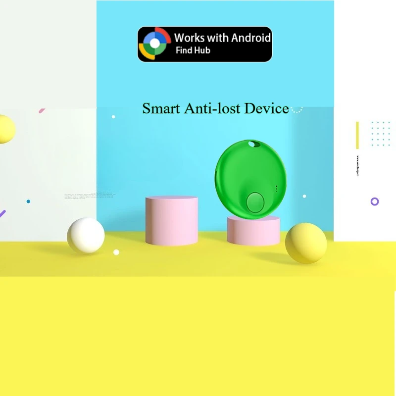 Android Smart Anti-loss Tag Tracker Bluetooth Locator Google Find Hub Device Search Tracking Keychain Pet Kids Elderly Finder