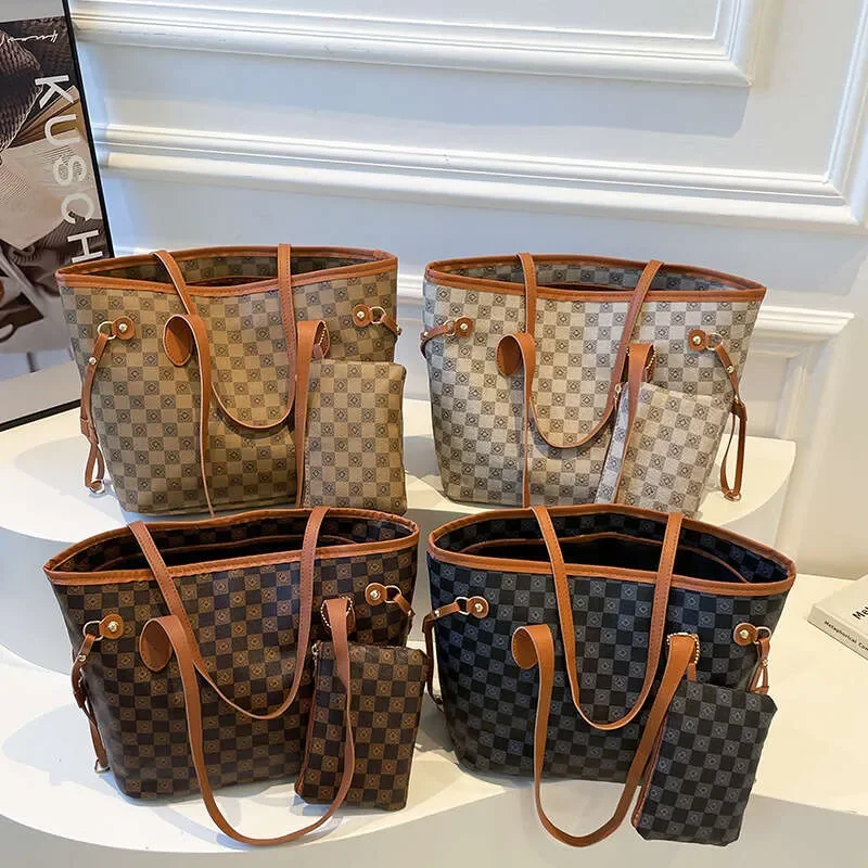 

designerbags High-Value Casual Retro Tote 2026 New Women's Large Capacity Printed Shoulder Bag Ladies Handbag designer bag