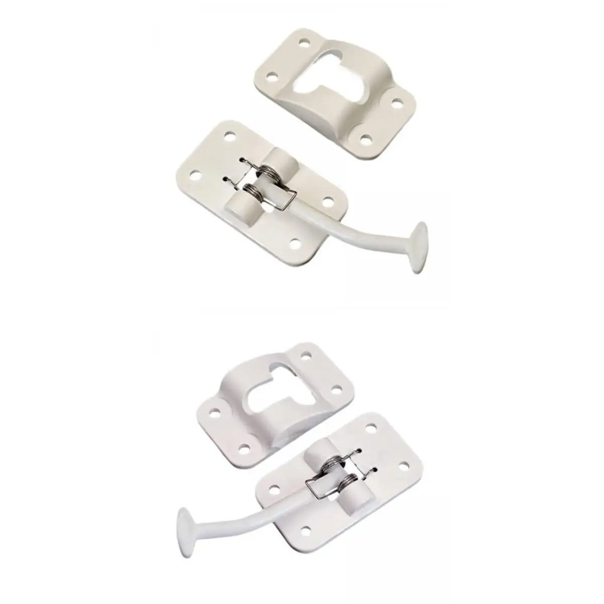 

Надежный нейлоновый дверной фиксатор (защелка) белого цвета, комплект для замены на входной двери, аксессуары для автодомов и пляжных кемперов