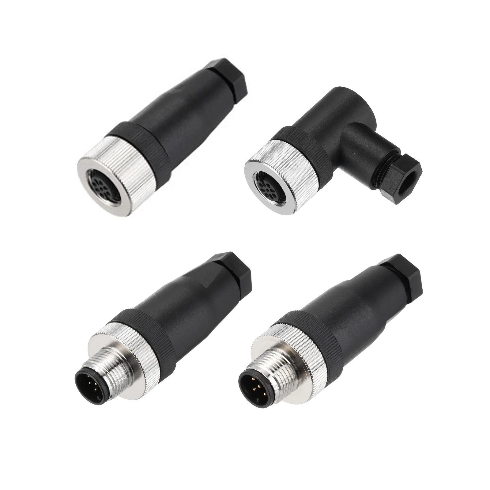 

1/2/5Pcs 4/5/8Pin M12 Male Female Aviation Connector Wire Plug A Coding 12mm Circular Sensor Connector Waterproof IP67 for Cable