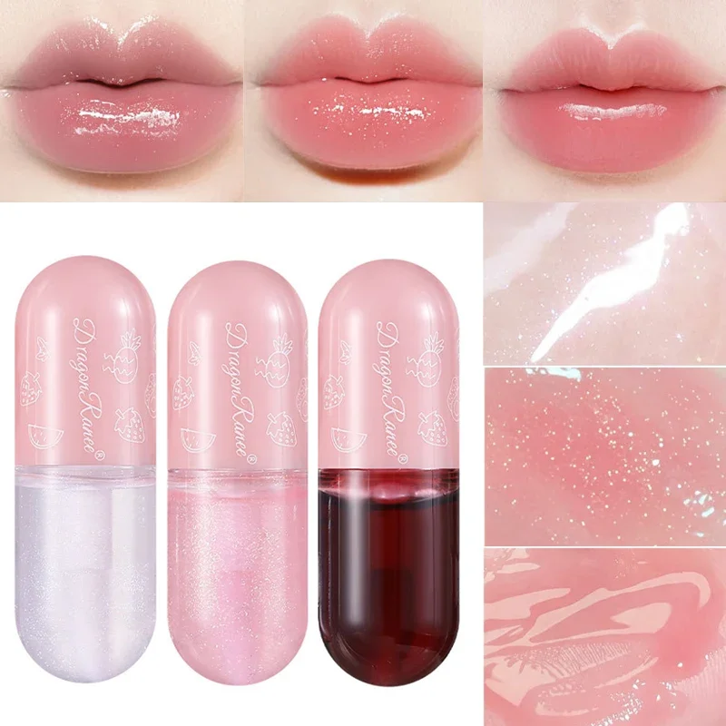 6 Colors Mirror Pearl Lip Gloss Waterproof Lip Plumper Oil Glitter Lipgloss Long Lasting Moisturizing Lipstick Makeup Cosmetics