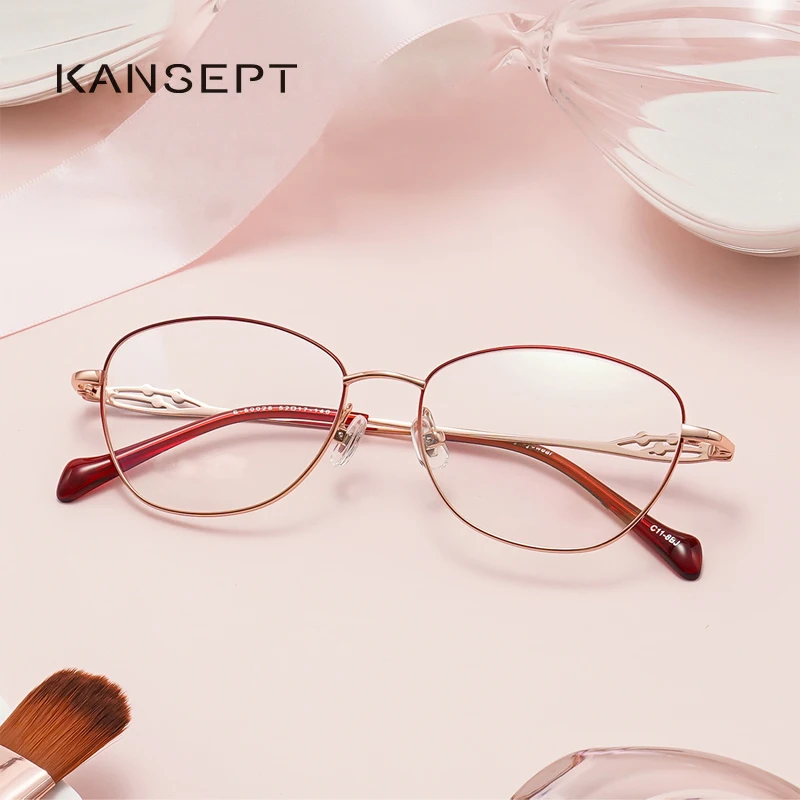 KANSEPT Women\'s Eyeglass Frame for Women Reading Glasses Ophthalmic Frames Man Optical Lenses Woman Trend 2024 Glass Eyepieces