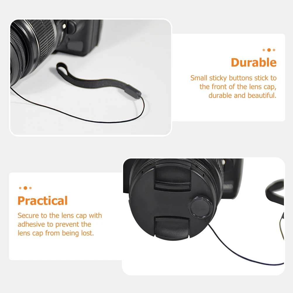 

20 Pcs Anti Wrist Strap For Lost Rope Wrist Strap for Cameras Safety Elastic Lens Cap Practical Accessories