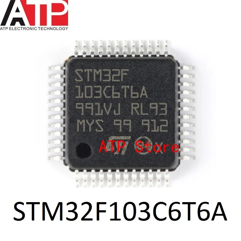 

5-20PCS 100% New Original STM32F103C6T6A STM32F 103C6T6A QFP-48 STM32F103 Chip IC MCU 32BIT 32KB FLASH 48LQFP