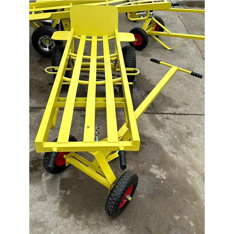 Large Load Capacity 2000lb Inflatables Folding Storage Trolley Cart Platform Folding Hand Truck Dolly With Steering Gear