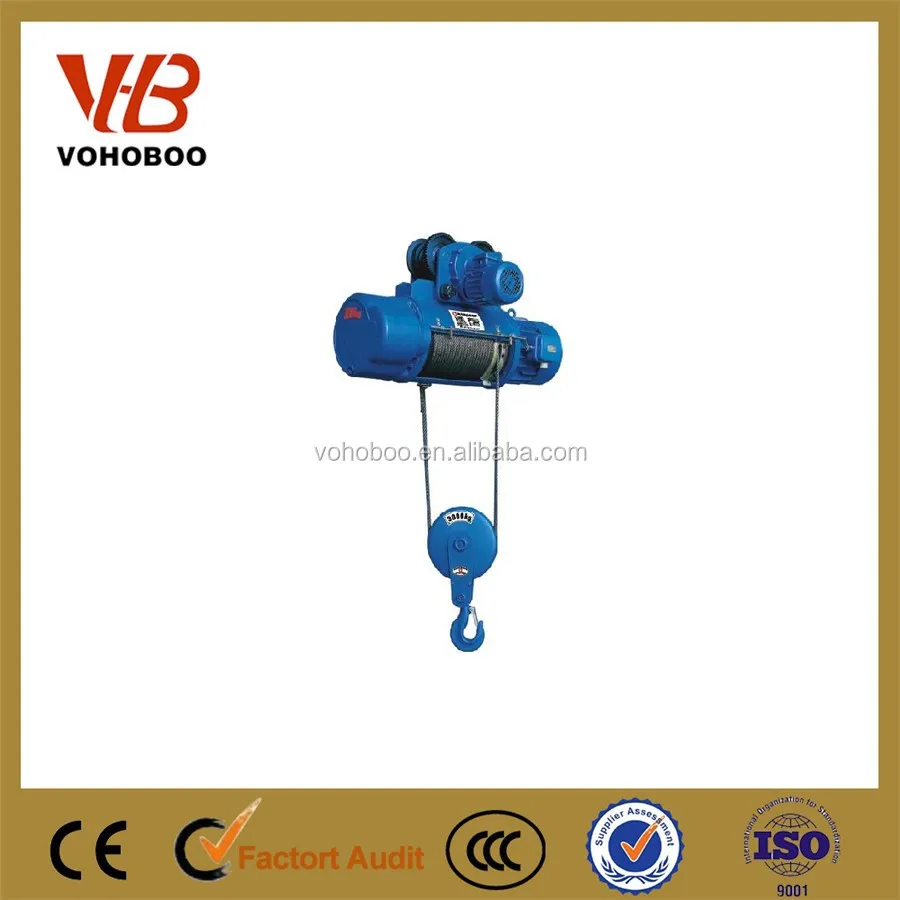 3T 6T CD1/MD1 Electric Steel Wire Rope Hoist With Up And Down Limit Device for Building Material