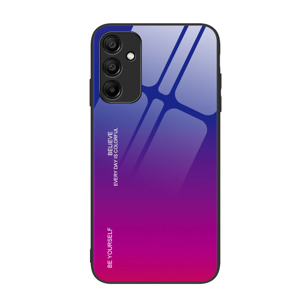 For Samsung Galaxy A55A35A25A15 5G Tempered Glass Phone Cases Fundas Cases Available in a variety of gradient colors Not fragile