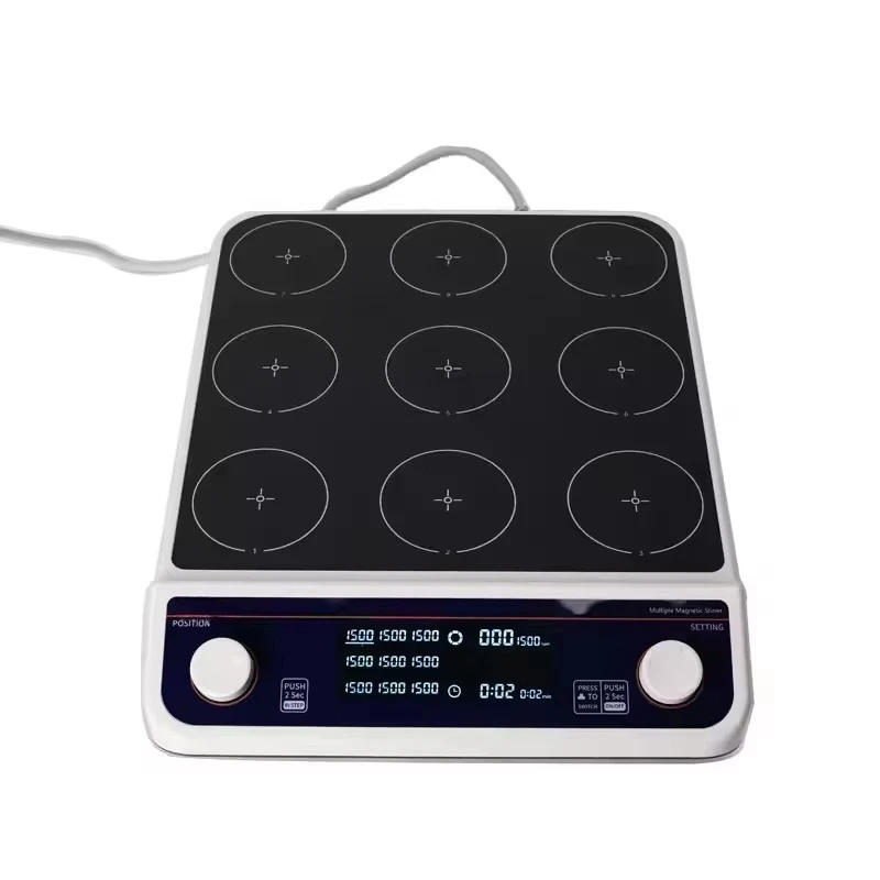 Laboratory Multi Magnetic Electric Stirrer Digital Hot Plate Stirrer With Four Rows Six Rows Eight Rows