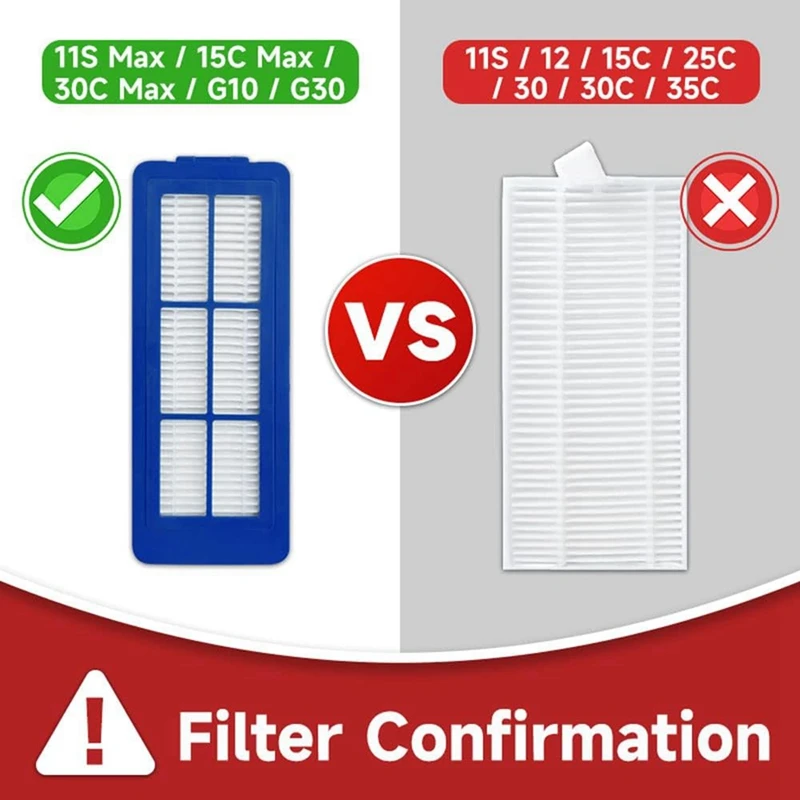 AB43-For Eufy 15C Max, G32 Pro, 11S Max, G30, 30C Max G20 مكنسة كهربائية روبوتية هجينة فرشاة جانبية رئيسية ملحقات فلتر Hepa